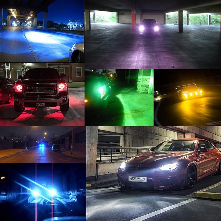 Carolyn RGB LED Headlights H1 H7 H11 H4 Colorful RGB Music Control Car LED Bulbs with Smartphone APP Control