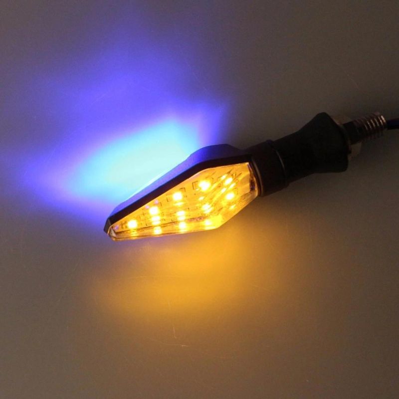 12V Universal Motorcycle LED Turn Signal Light Indicators Amber Blinker Light Flashers Lighting Motorcycle Accessories