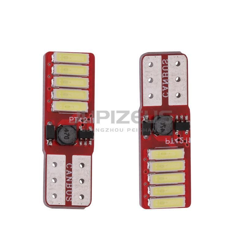 T10 W5w Canbus 10 SMD 7020 LED 10SMD LED Super Bright Wedge No Error Clearance Light DC12V