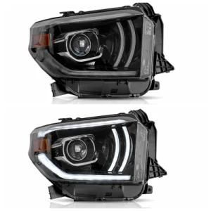 for Tundra 2014 2015 2016 2017 2018 2019 Headlight with Full LED and Moving Signal+Plug and Play