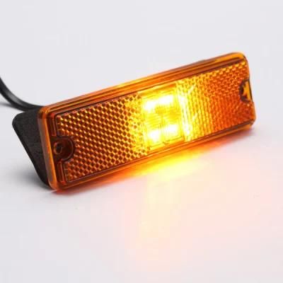 LED Side Marker Lamp with High Bay Reflector for Truck Trailers Rear LED Stop/Turn Lamp