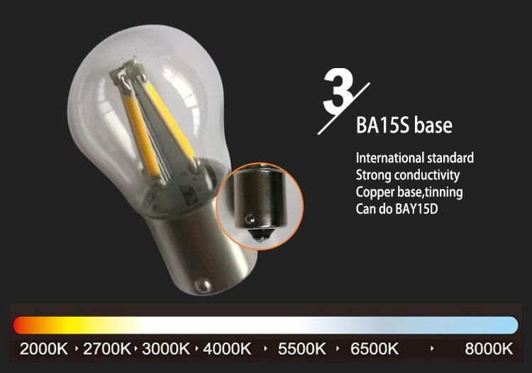 P21W Ba15s 12V Filament Brake LED Bulb Turning LED Light