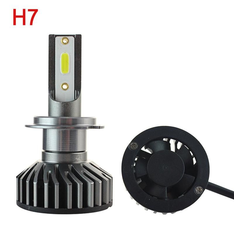 Five-Color H7 LED H4 LED Lamp H1 H3 Hb3 9005 LED Headlight 9006 Hb4 H11 H27 881 LED Headlamp 12000lm 72W Zes Chip LED Bulb Auto Lights