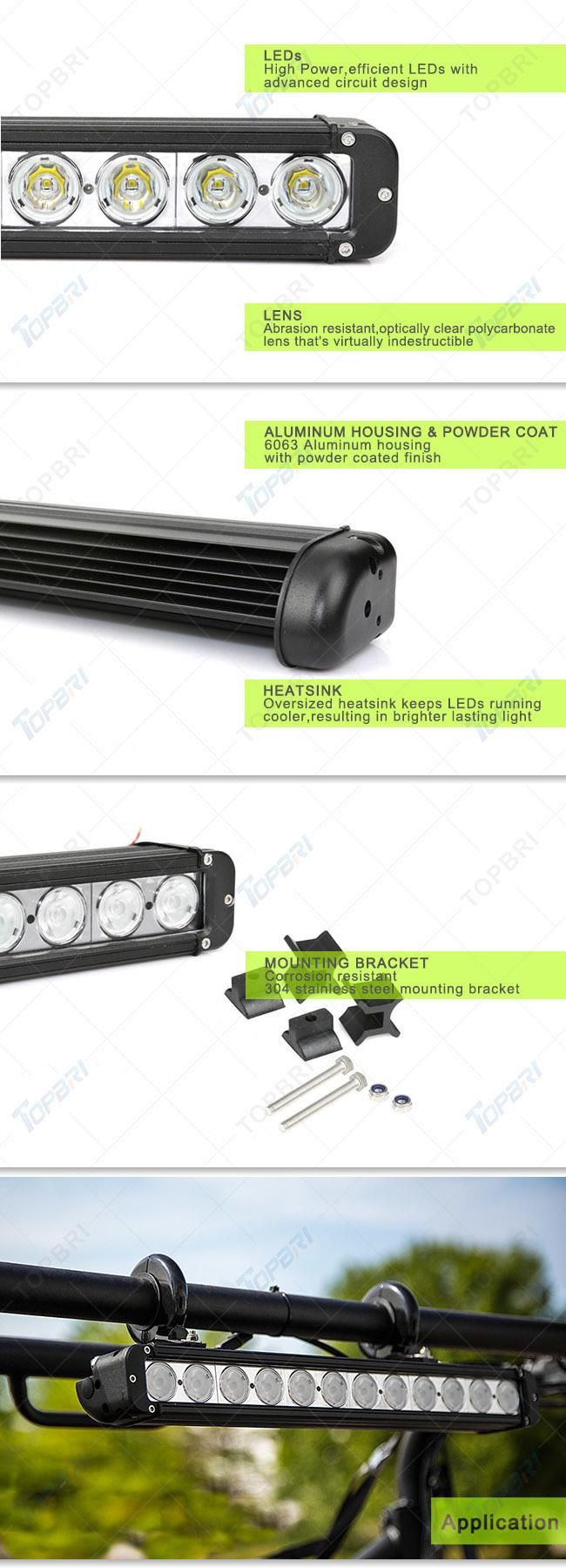 11inch 60W CREE LED Car Driving Light Bar for 4X4