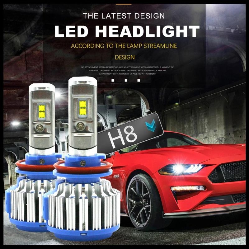 T1 H7 Car Headlights LED H4 H1 H3 H11 9005 9006 Hb4 70W 7000lm Turbo Fog Light Bulb Automobiles Headlamp 6000K White