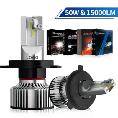 LED Headlight Bulb Latest Auto LED Light H11 H7 Headlight 50W 15000lm LED Headlight Bulb Car LED Lights LED H4