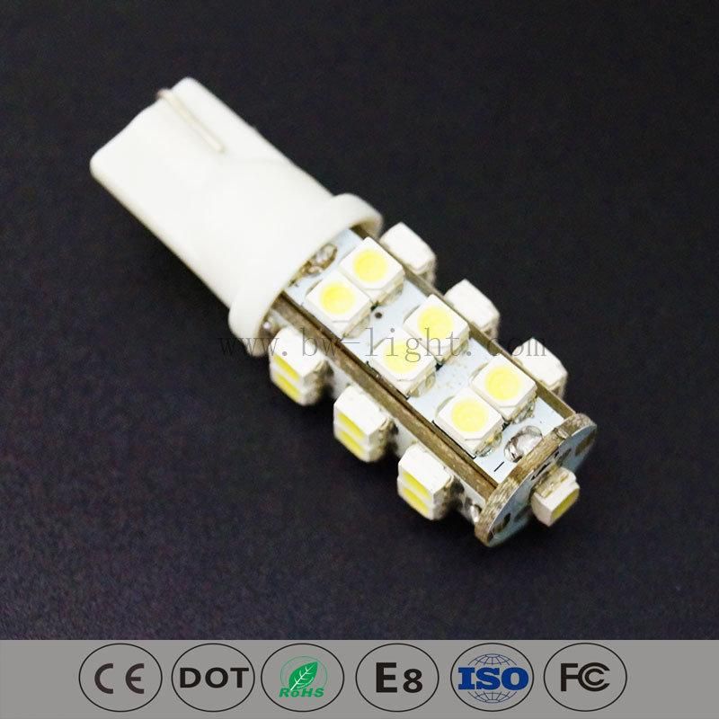 T10 194 168 2825 Warm White LED Car Bulb