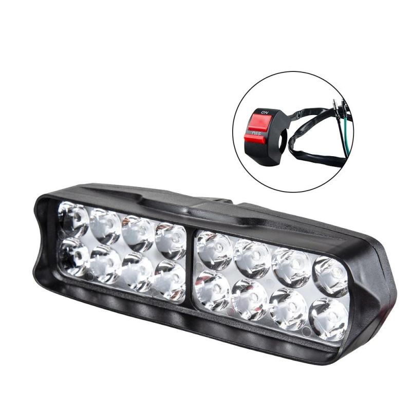 Motorcycle Headlight Bulbs for Motorcycle off Road Tractor Truck Boat ATV Motorcycle Headlight 8 12 16 LED Motor Fog Lamp