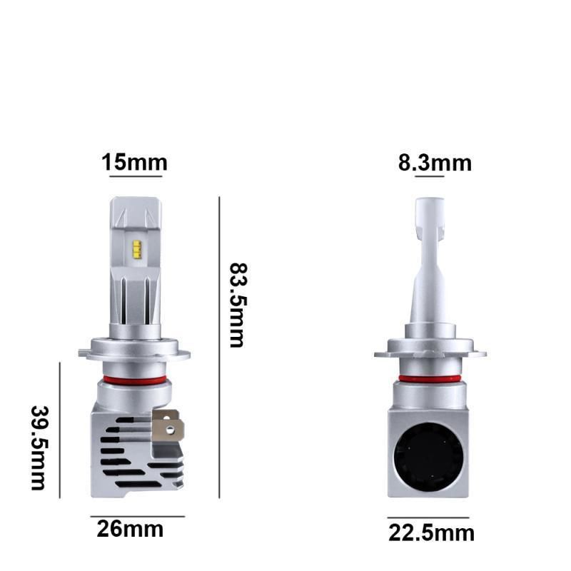 High Quality Auto Lamps LED Headlight Bright 6000lm Car Light 9005 9006 H11 H4 H1 H7 Zes Chips Powerful LED Car Automobile