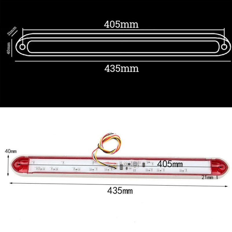 Universal LED Tail Lamp with Flowing Turn Signal Running and Brake Function