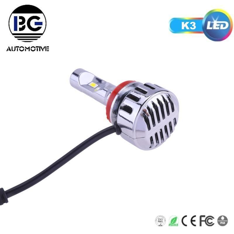 K3 LED Car Headlights 60W 8000lm Auto Headlamp Bulbs H1 H4 H7 H11 9004 9005 9006 9007 Car LED