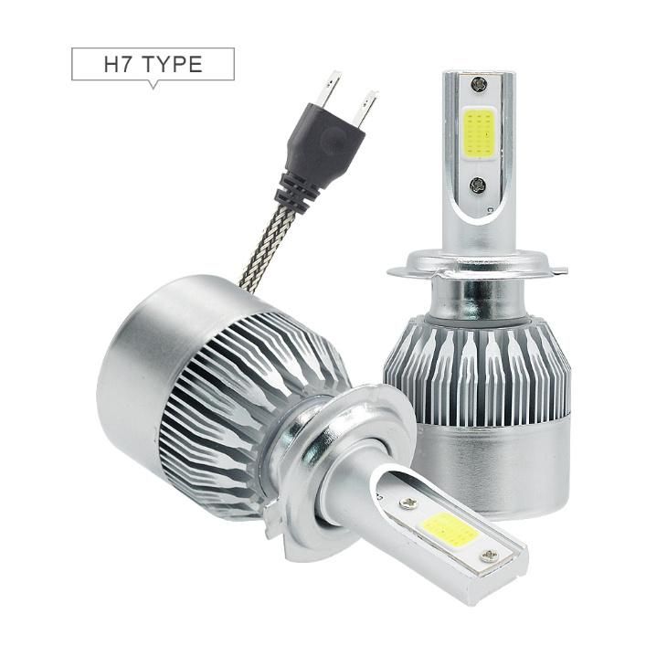 Manufacturer S2 C6 K5 COB LED Headlight H1 H7 H11 9005 9006 9012/Hir2 72W 8000lm LED Headlamp Lamp Fog Work Light SUV Truck