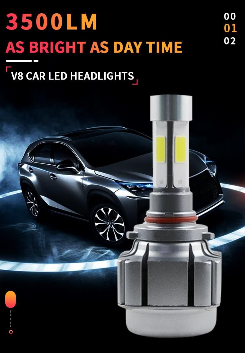 Hot Selling COB Chip Bombilla LED Auto LED Headlight Light Bulbs for Vehicle