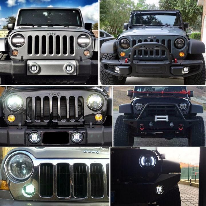 Auto Accessories Waterproof IP68 30W Wholesale Car 4 Inch LED Fog Lights for Jeep Jk Truck