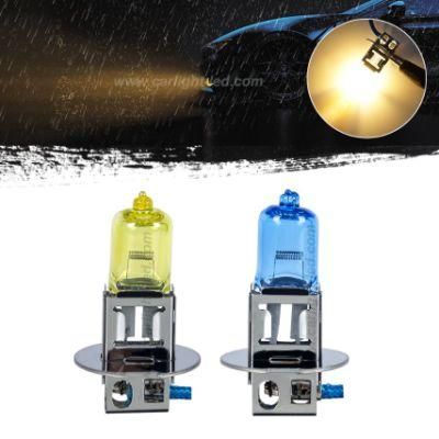 H3 Halogen Headlight Bulb with Super White Light Pk22s 12V/55W 5000K