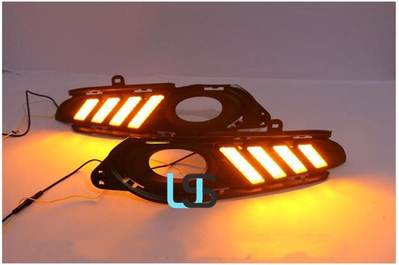 LED DRL Brake Reverse Front Bumper Fog Lamp Car 12V Turn Signal Auto Daytime Running Lights for Honda Hrv Hr-V Vezel 2014 2015 2016 2017 2018