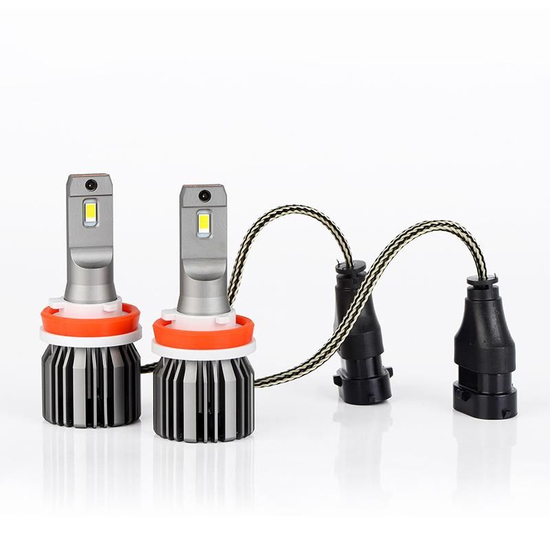 Mini-Sized LED Globe Kit H11/H9/H8 LED Headlight Bulbs H11 Low Beam Headlight Bulb 6500K H11 LED Bulb