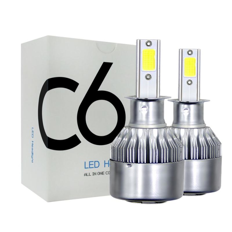 Wholesale Cheap C6 Car H3 LED Headlight Kit for Auto 72W 8000lm