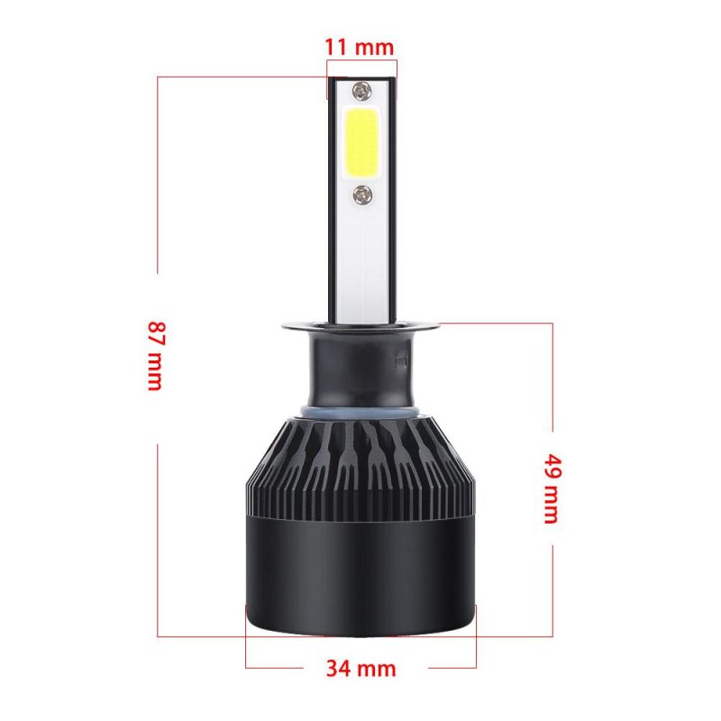 Car Headlight Ampoule LED H4 H7 H11 H1 H8 9005 9006 Hb2 Hb3 12V 60W 6000K 12000lm Turbo Phare LED Lamp Lights Auto Bulb