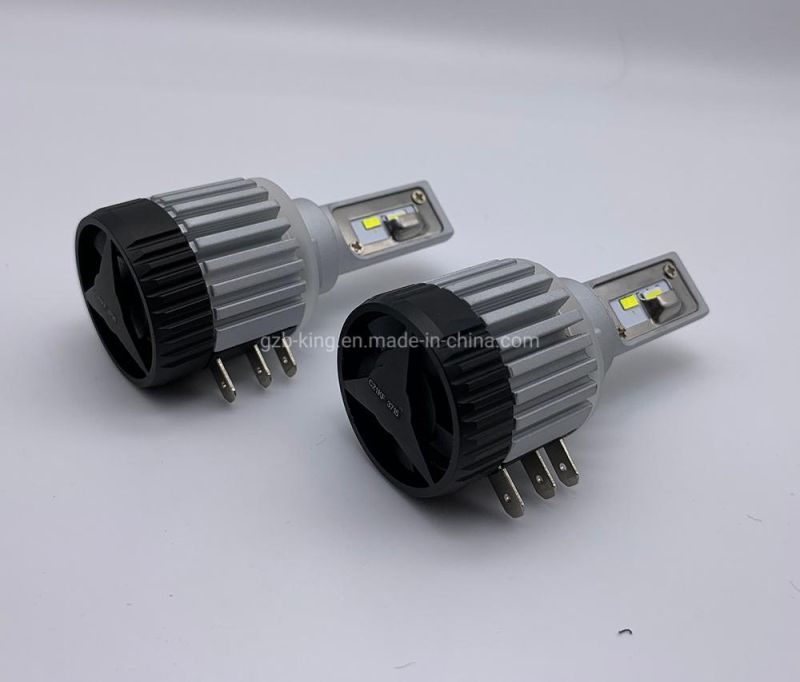 30W 6000lm Canbus Fan Built in H15 Car LED Headlight with DRL