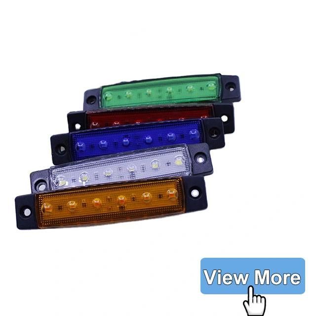 Surface Mount 3/4 Inch Red Blue Yellow White Green Truck Vehicle Side Marker LED Signal Light