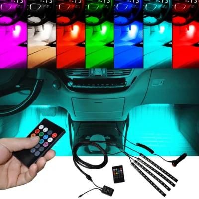 Music Control Auto LED Lighting System Car Interior Atmosphere LED Strip Lights Car LED