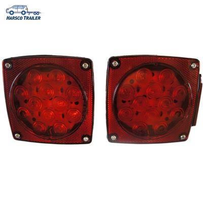 12LED Square Trailer Tail Lights