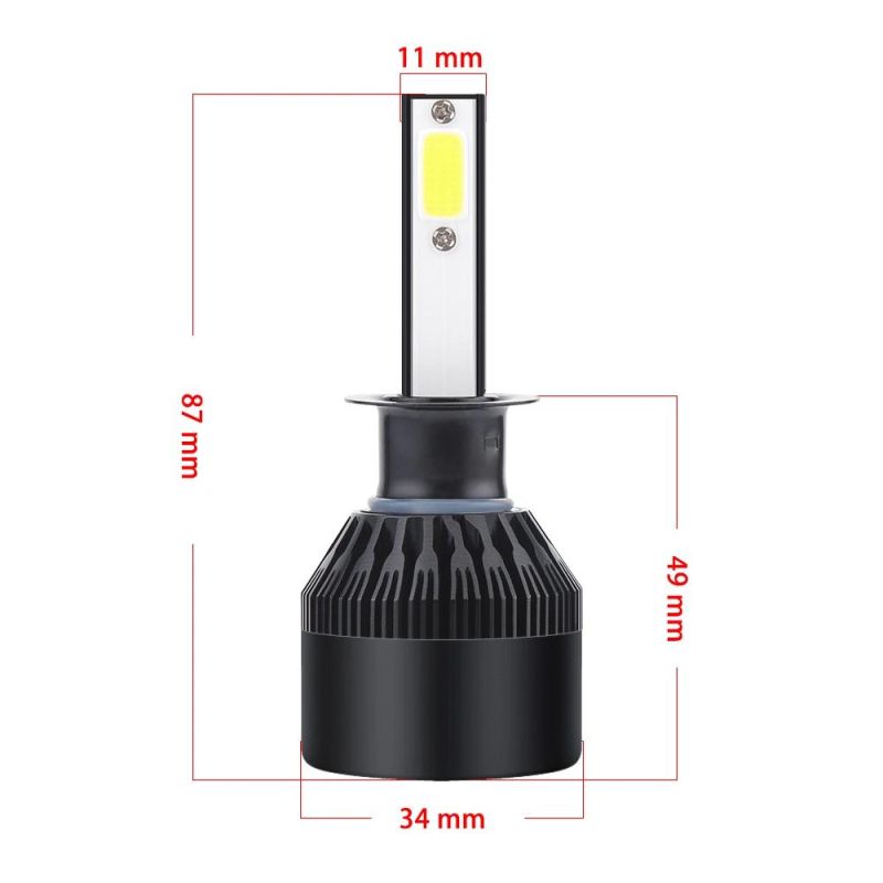 LED C6 H4 H7 H11 Lights Lamp for Car Fog Lights 80W H11 H8 H9 9005 9006 Hb4 LED Headlight Bulb 12V 24V 6000K 12000lm