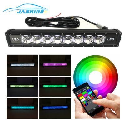 2018newest 7D 24V LED Light Bar RGB 120W 22inch LED off Road Light Bar