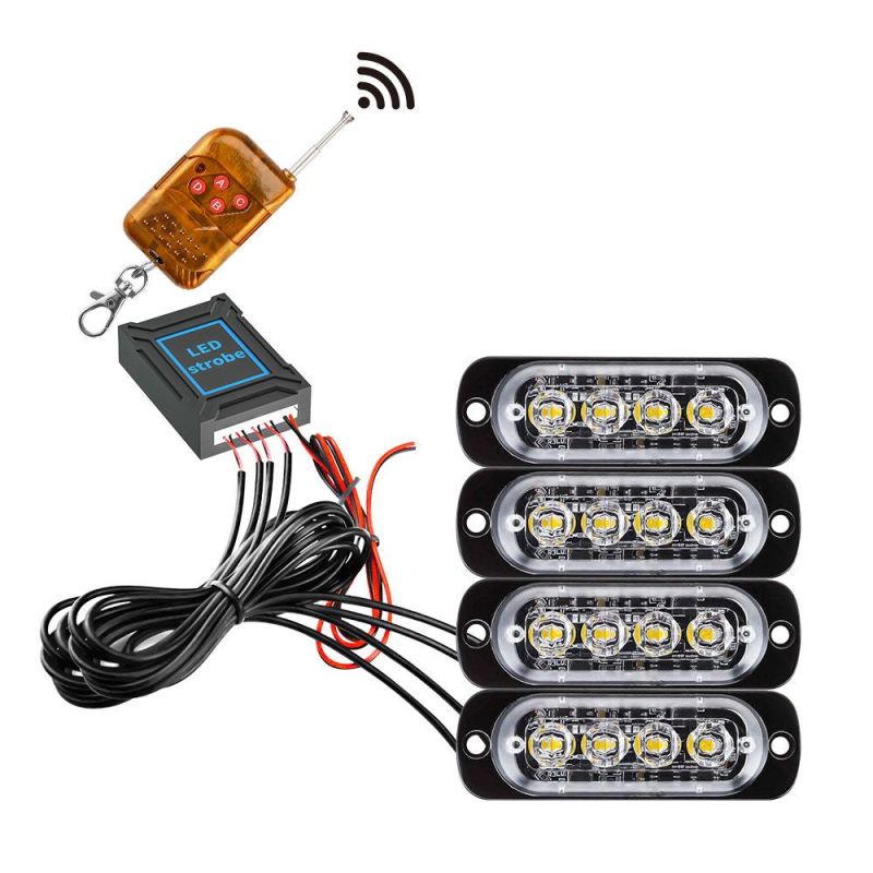 Dxz 4 in 1 Strobelight Hazard Warning Light Flashing Warning Light for Car Truck