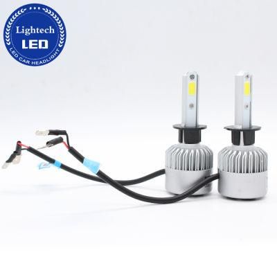 Fan Cooling Designs2 72W 8000lm H1 Car Headlight Auto LED Lamp with Plug and Play