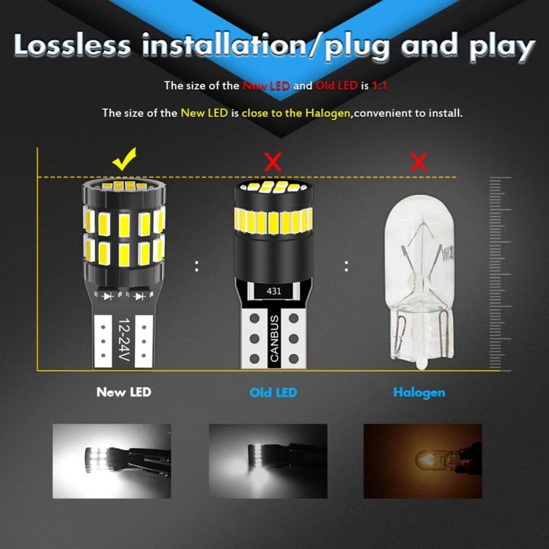 LED Lighting T10 Rear Light for Audi A6 C5 C6 C7 A3 8p 8V A4 B5 B6 B7 B8 A5 A7 A8 Q3 Q5 Q7 Tt R8