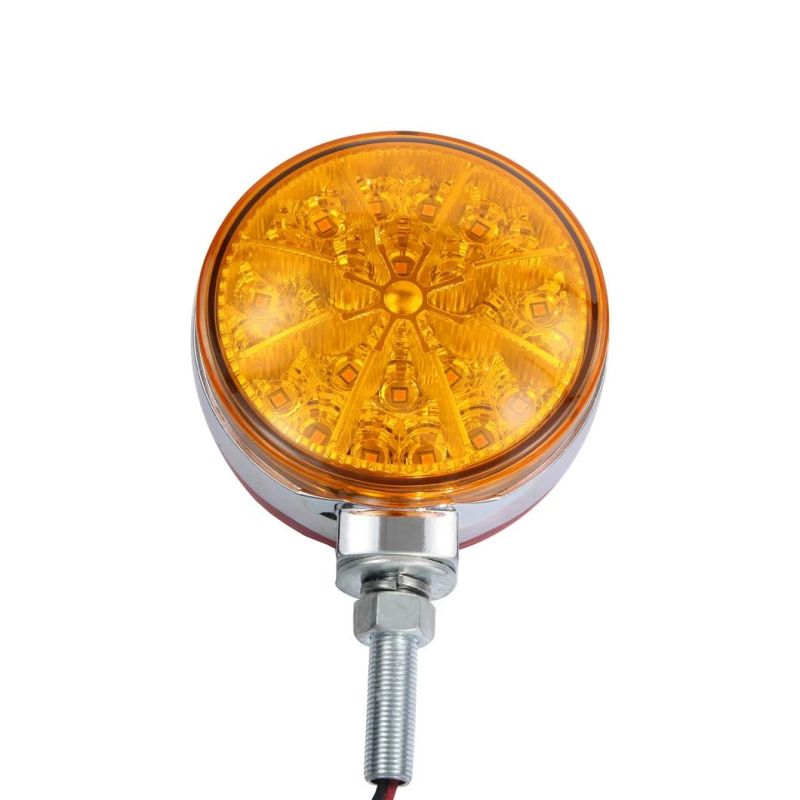 12V/24V Red/Amber Lens LED Fender Cab Warning Lights