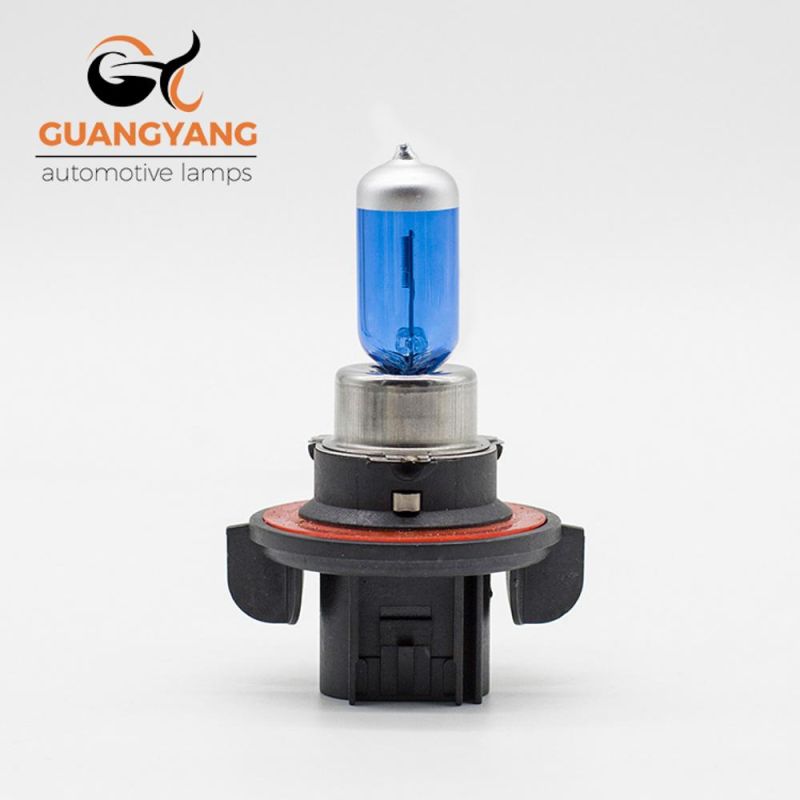 H13 12V 100/90W Super White Car Halogen Bulb Blue