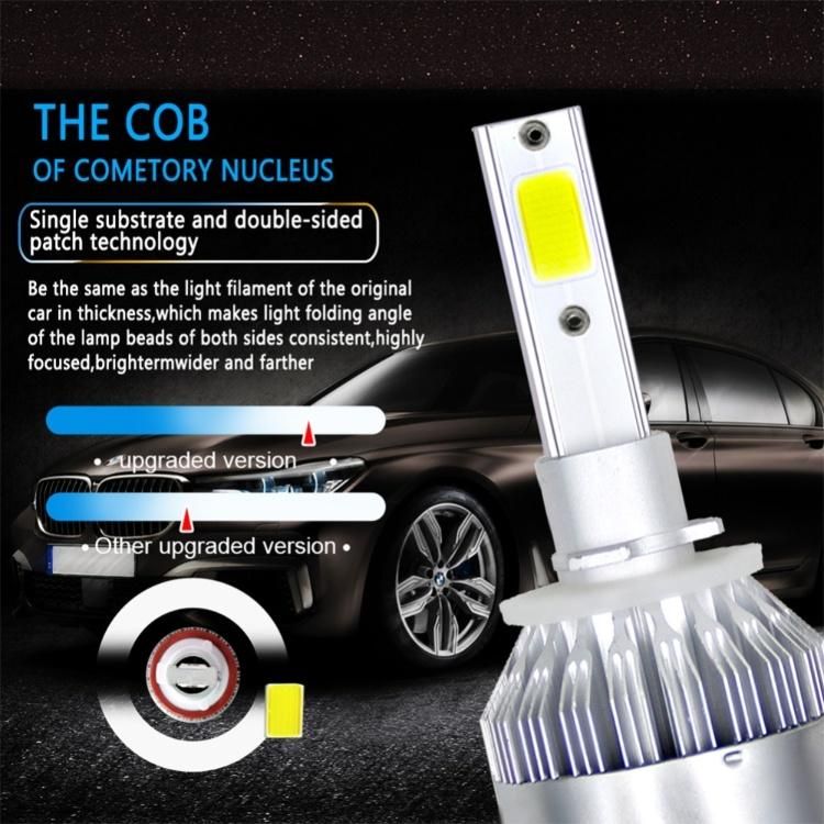 Wholesale C6 LED Car Headlights H7 Kit Luces LED H11 9005 H4 72W 8000lm Car LED Bulbs 6000K Bombillas LED 12V Fog Lights Automobiles Headlight C6 H4