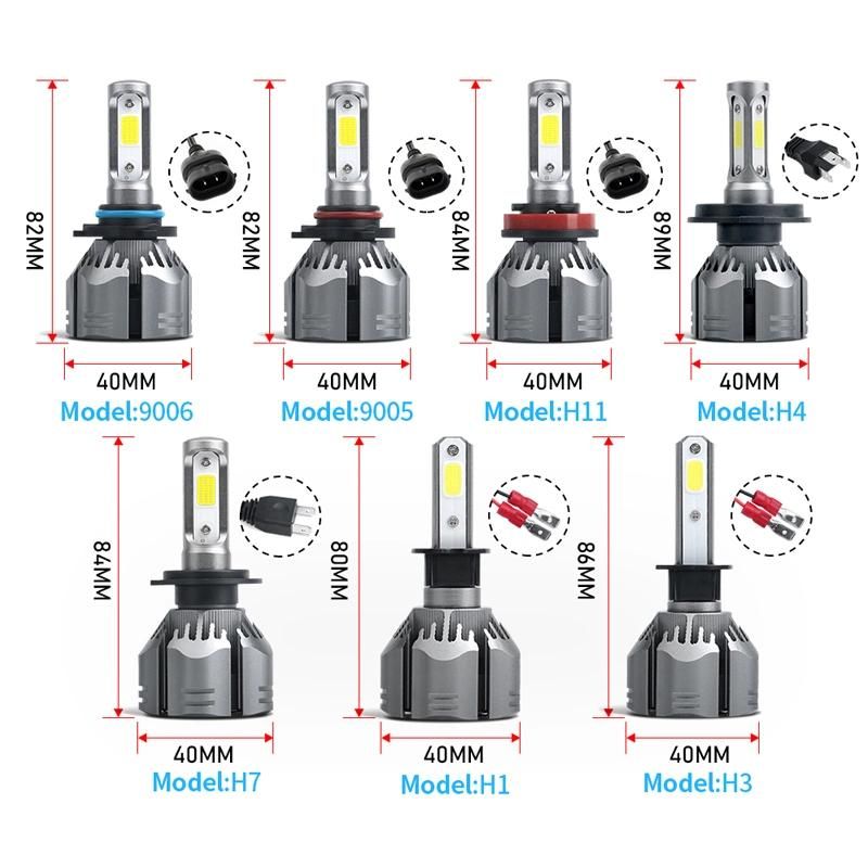 R11 16000lm Car Headlight Bulb H4 H7 H11 9005 9006 9007 150W 4300K