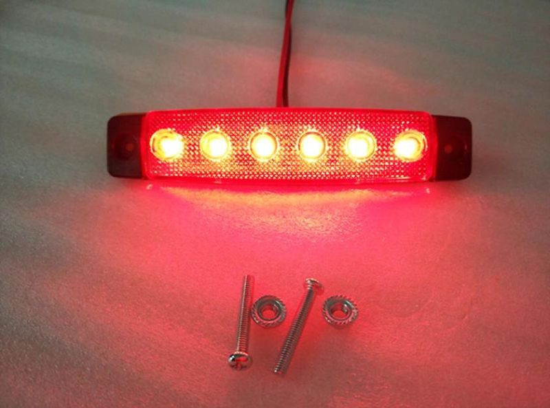 High Quality, Low Price and Small Weight 6LED Side Light 12V/24V/10-30V Truck Tailer Light