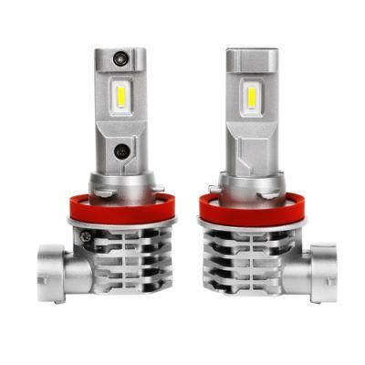 High Power M4 60W 12V 24V Turbo Fan Cooling H11 LED 4500m Canbus Auto H11 LED Headlight Bulbs H11 for Car