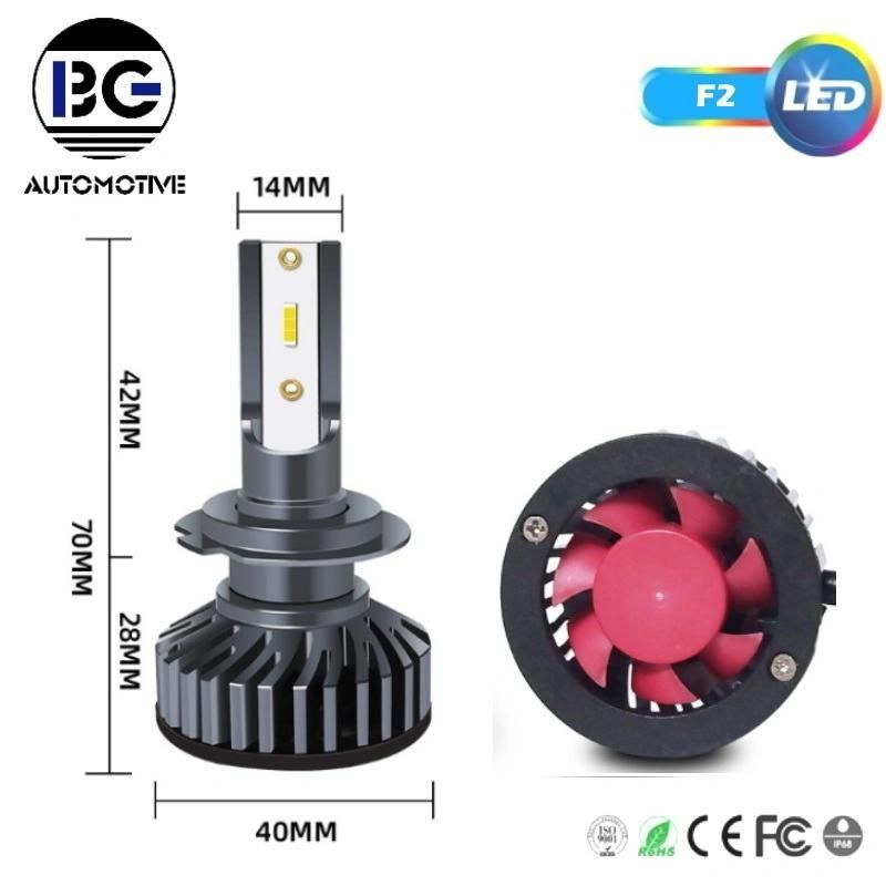 F2 Headlights 30W LED Car Lights H4 H7 H13 H11 F2 Head Lamp LED Bulbs 3800lm for Car Auto