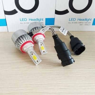 Lightech Car Accessories C6 LED Headlight H1 H3 H7 H4 H11