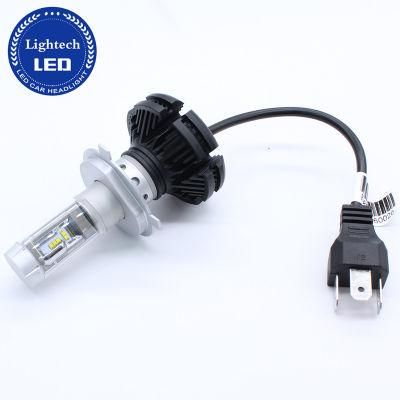 50W 6000lm H4 3000K 6500K 8000K Car X3 LED Headlight