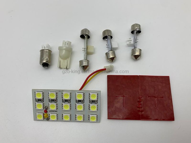 3 Year Warranty Car Interior 15SMD 5*3 5050 LED Bulb Lamp Light Panel