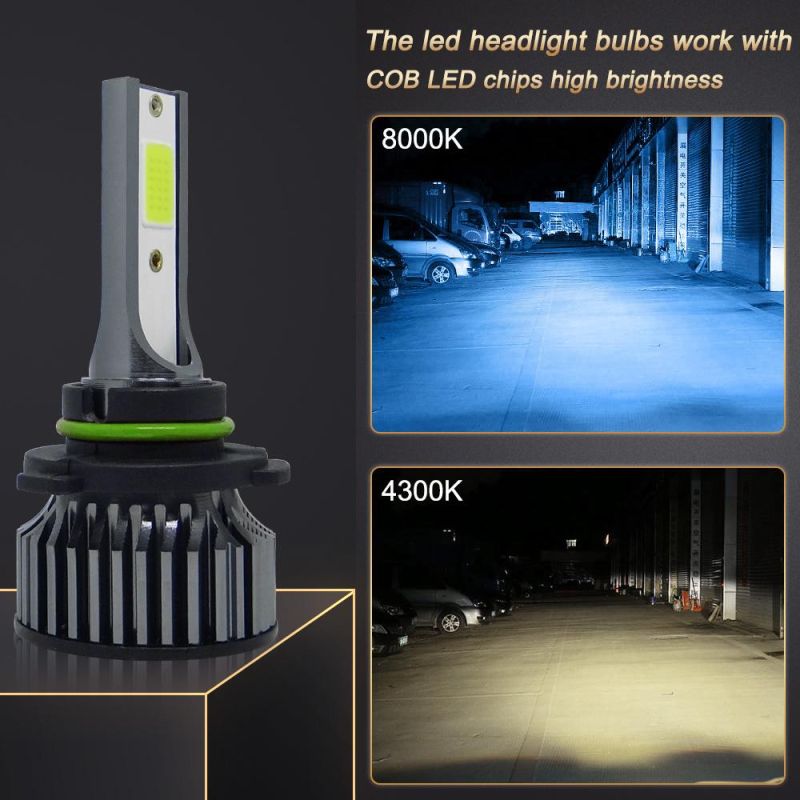 Powerful Super Bright LED LED Headlight 9006 Hb4 Auto Lamp Car Automobiles LED Head Lamp 12V 24V 8000K Blue Light