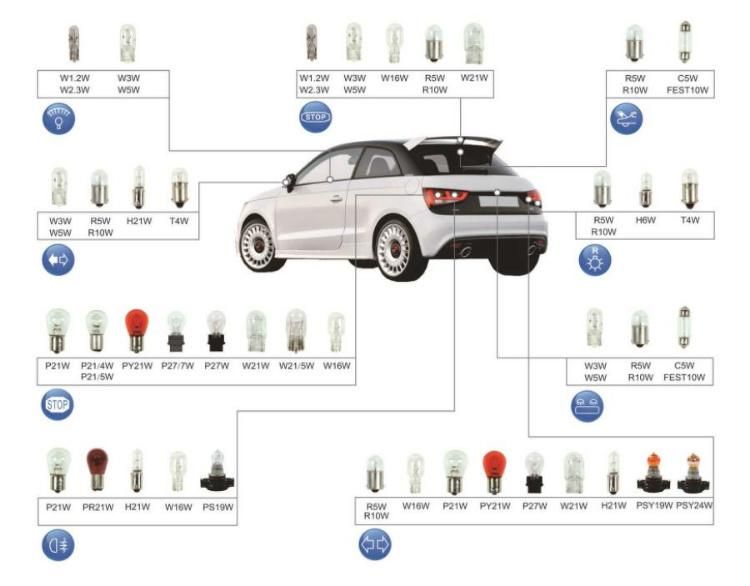 T10 LED Reverse Light 3030 LED 8 License Plate Light LED T10 Wedge Bulb