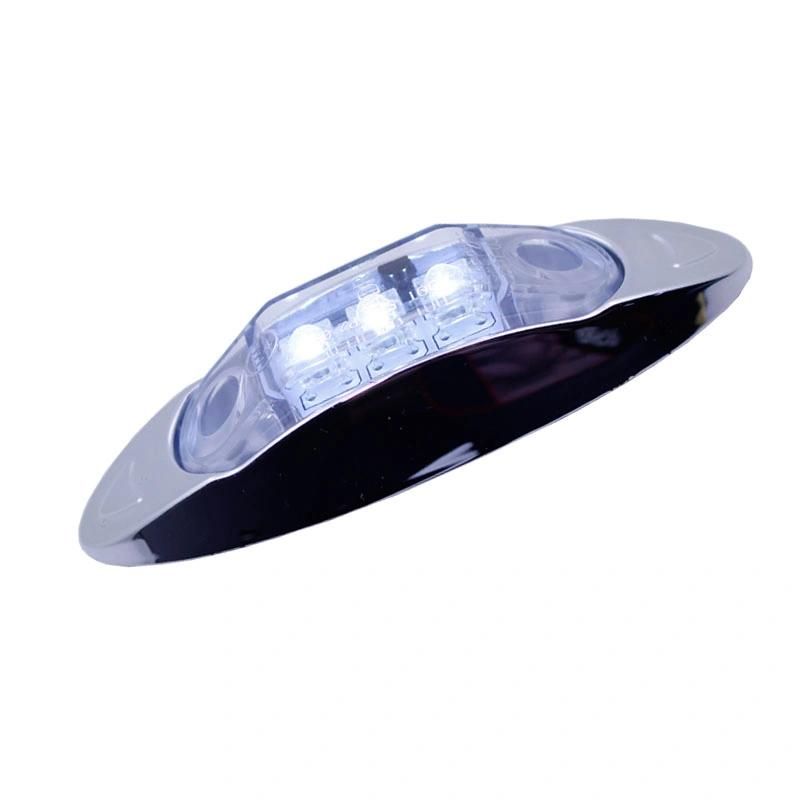 Marine Boat Flush Mount LED Cool White IP67 Waterproof Oblong Courtesy Light