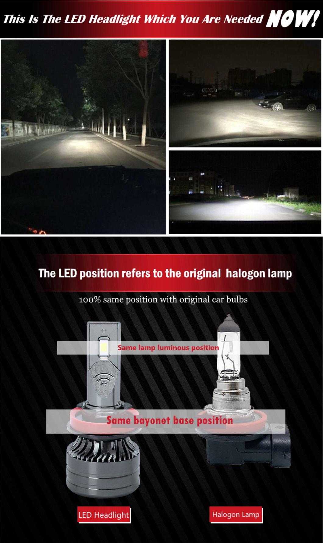 Factory Car LED Lighting Auto Lamps LED Light Bulb H4 Auto Light H7 LED Car Light H11 9005 9006 LED Headlight