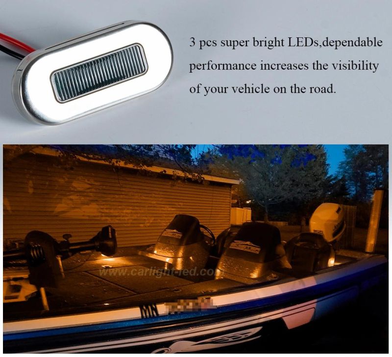 Waterproof Amber LED Marker Lights for Marine Ship Boat Yacht Vessel Ferry