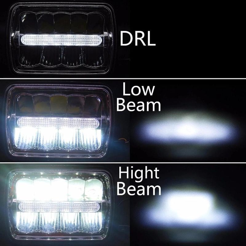 5X7 LED Headlight for Truck, 45W Square LED Headlights for Truck, Offroad LED Driving Light for Cherokee