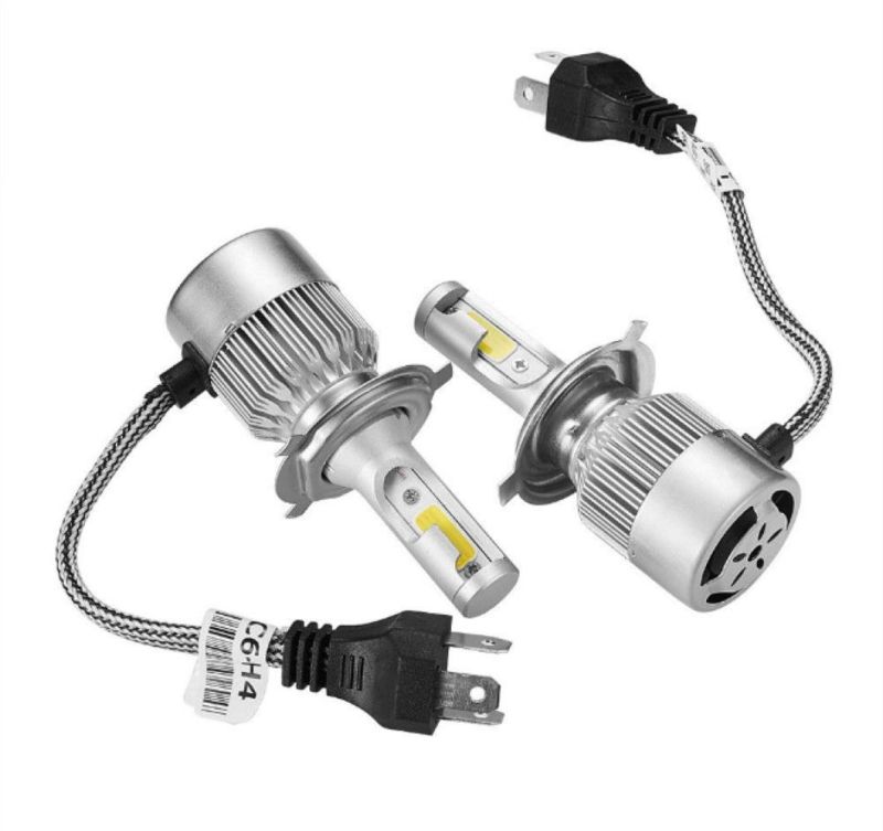 Auto Lighting System 12V C6 LED Headlight COB LED Headlight Bulbs 9005 9006 H11 H7 H4 H13