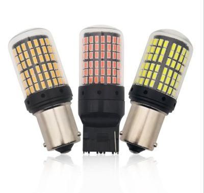 1156 Ba15s 7440 7443 1157 Bay15D Sokcet LED Bulb 3014 Chip 144 SMD Flashing Car Brake Light DC 12V Auto Reverse Lamp